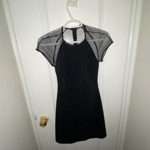 Black Zara Mini Lace Dress